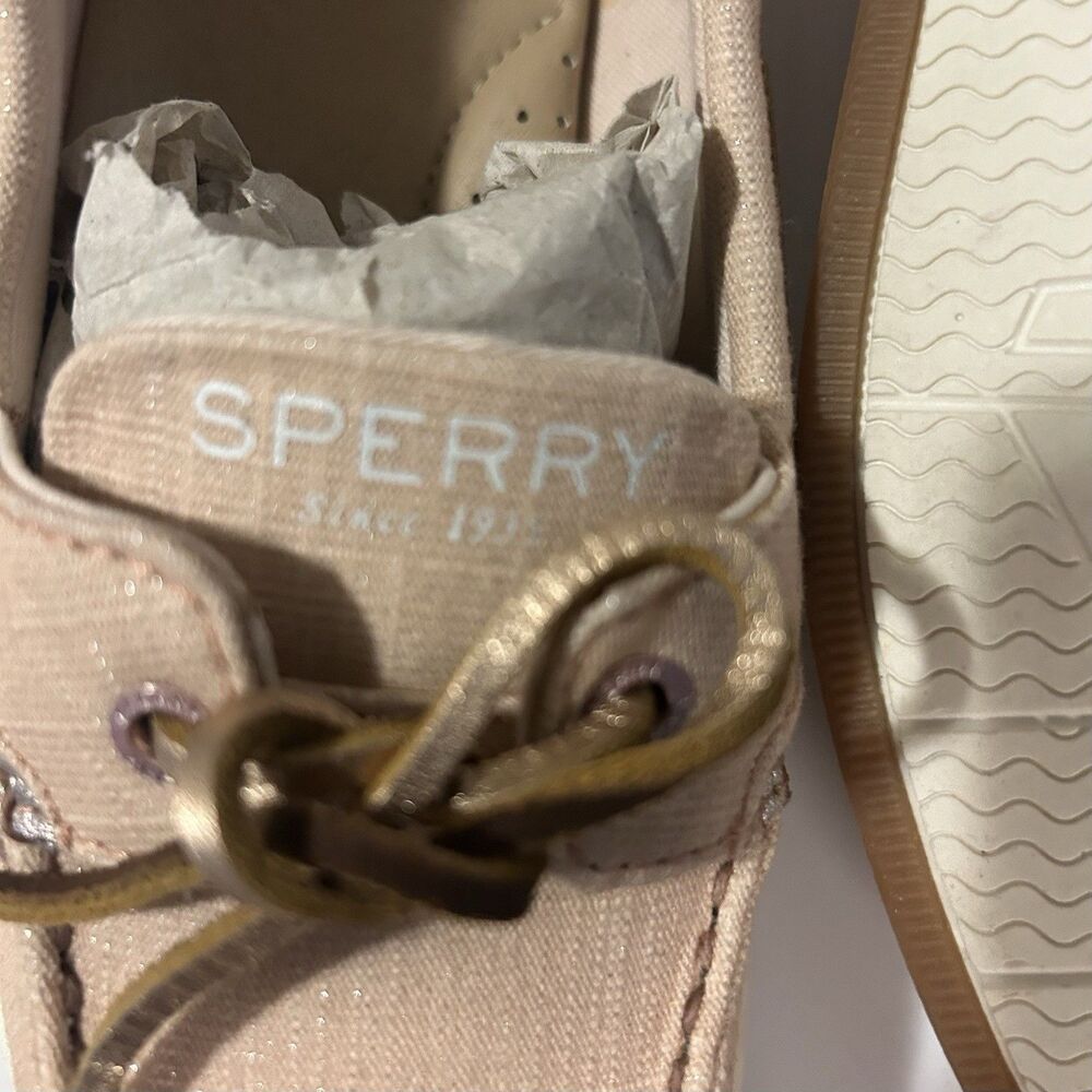 Sperry starfish eye leather canvas boat loafers shoes blush slip on classic 8 - Picture 3 of 9